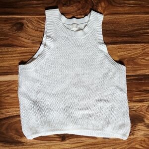 XS Anthropologie Cream Knit Top